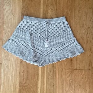 Spell Gray High Waist Shorts with Flowy Silhouette